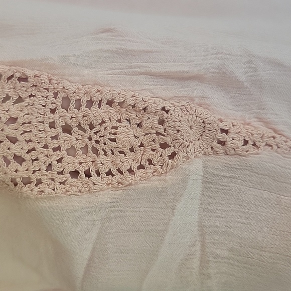 O'neill Peach Crochet From Tunic Top Size Xsmall - Picture 2 of 5